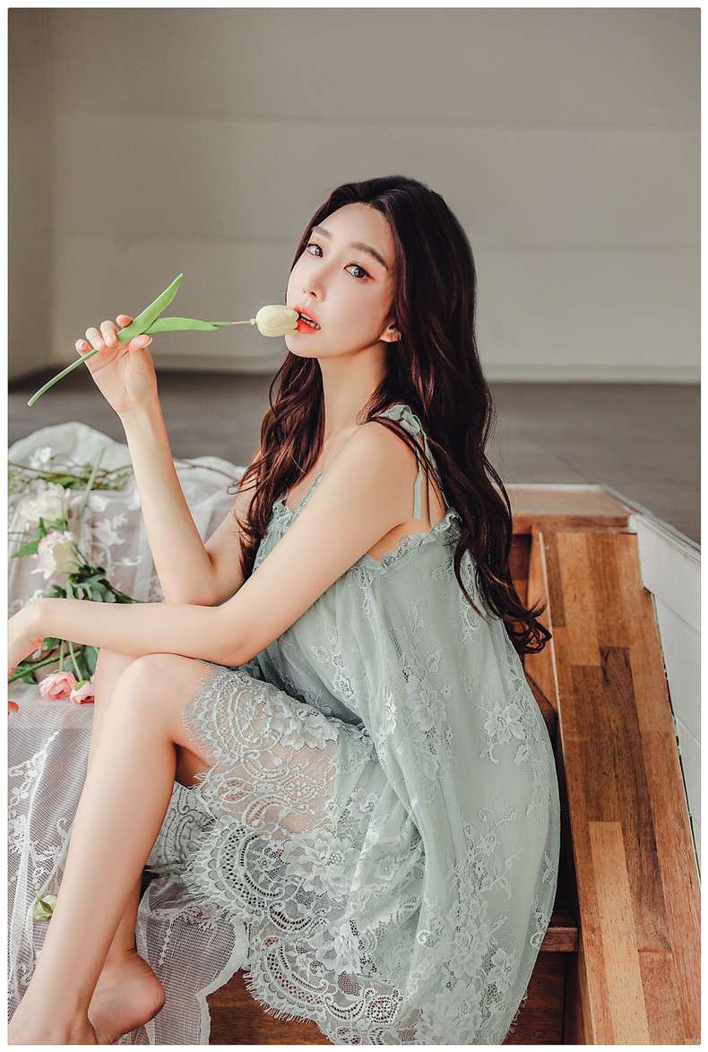 レースたっぷり夢見る女性らしい優雅なナイトウェア レディース ルームウェア