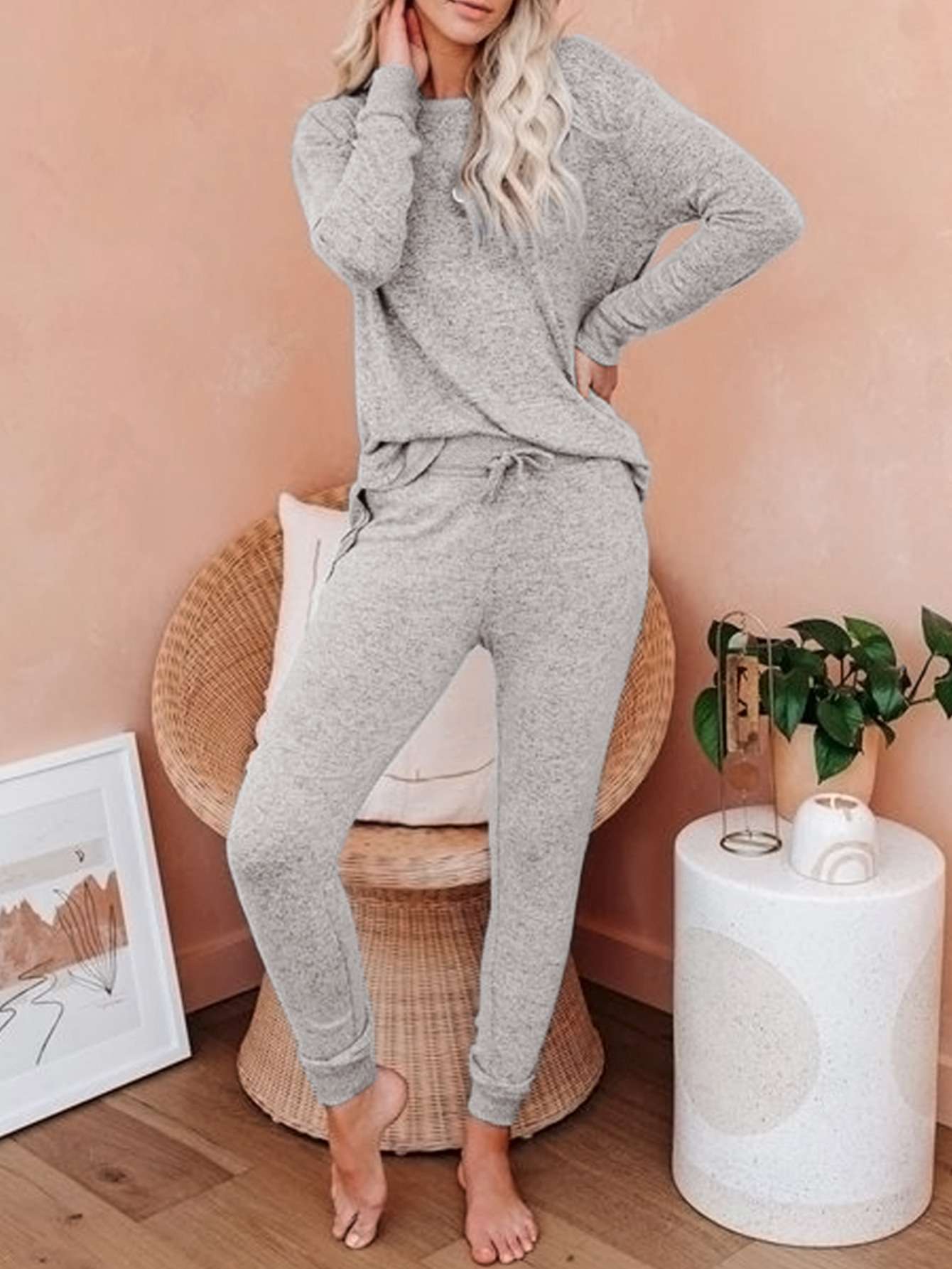 レディースルームウェア ふんわりルームウェアセットアップ