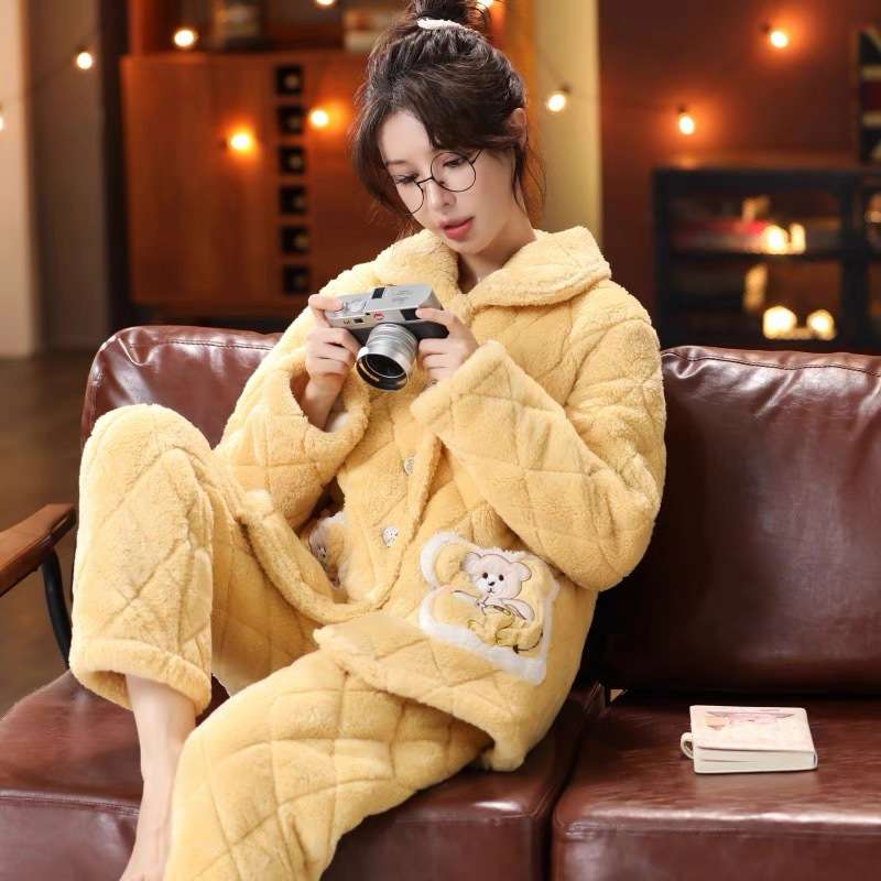 もこもこあったかパジャマセット レディース ルームウェア