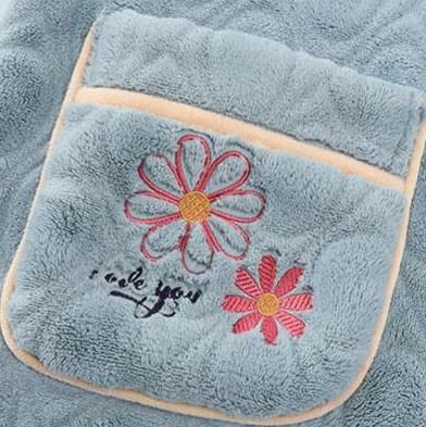 もこもこ フラワー刺繍 パジャマ レディース ルームウェア