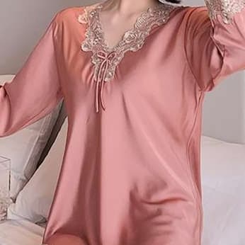 レース襟パジャマ レディース ルームウェア