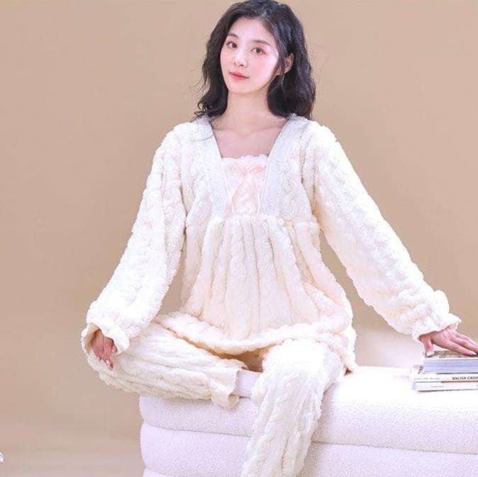 レディース ルームウェア もこもこ あったか お姫様 パジャマ ルームウェア