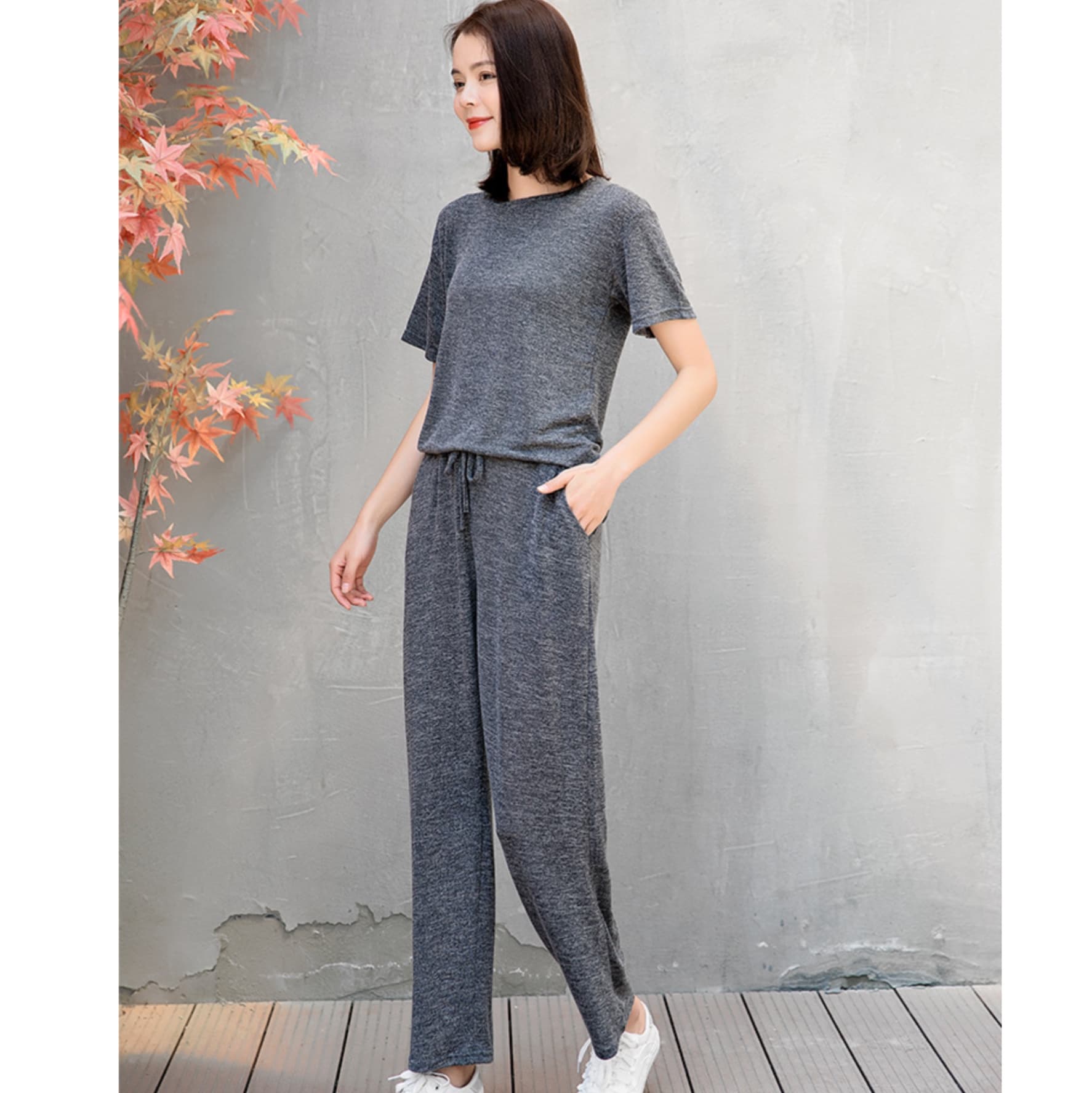 レディースルームウェア リラックスカジュアルセットアップ