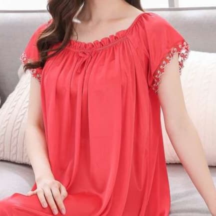 レディース ルームウェア 涼やか シフォン ワンピース ルームウェア