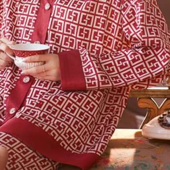 モダン模様パジャマパンツ レディース ルームウェア