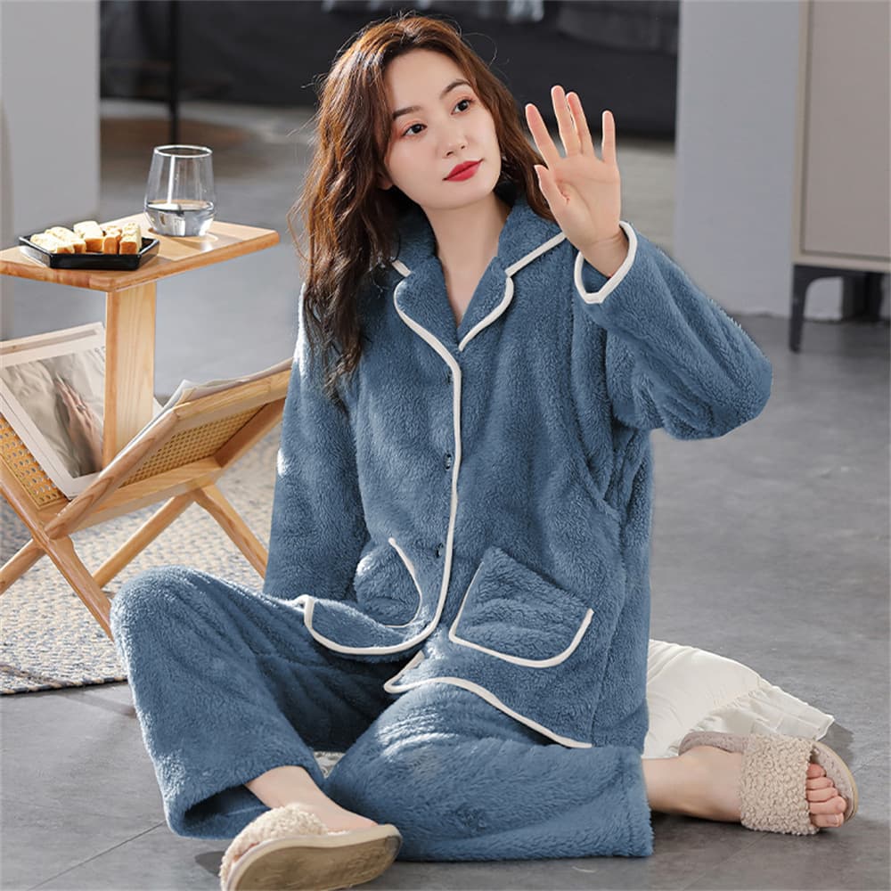 もこもこ ふわふわ パジャマ セットアップ レディース ルームウェア