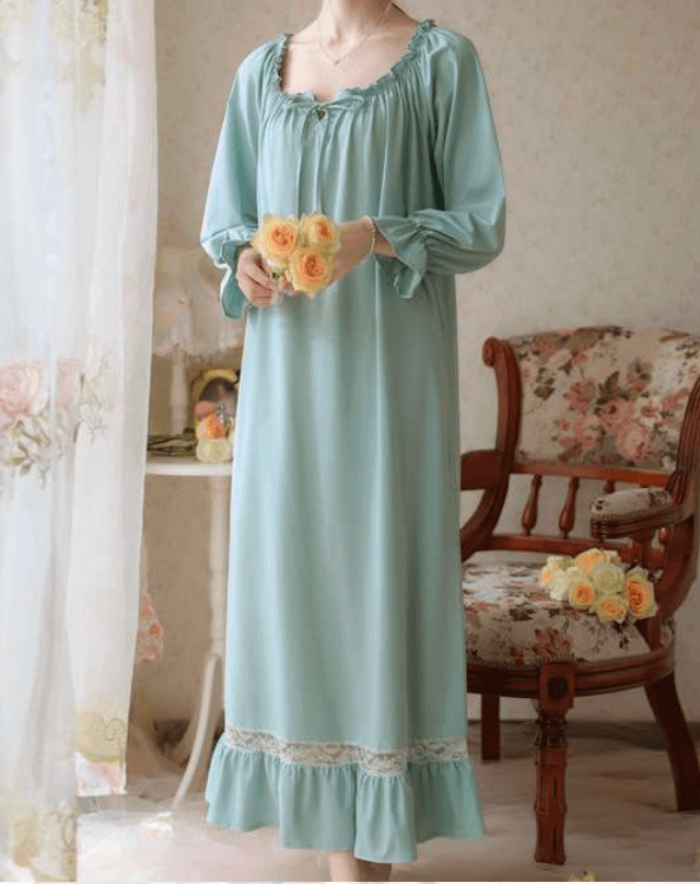 優雅な花柄レースワンピース レディース ルームウェア