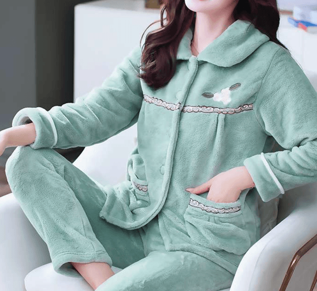 レディース ルームウェア もこもこパジャマ セットアップ