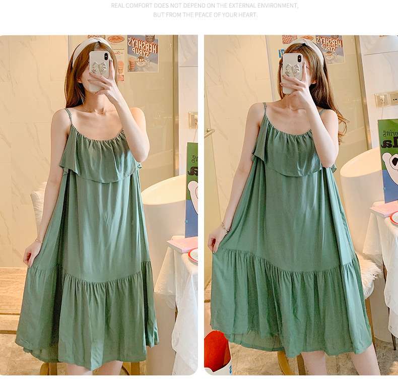 ふんわりティアードキャミワンピース レディース ルームウェア