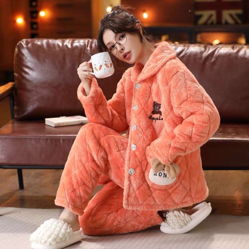 もこもこあったかパジャマセット レディース ルームウェア