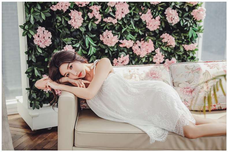 レースたっぷり夢見る女性らしい優雅なナイトウェア レディース ルームウェア