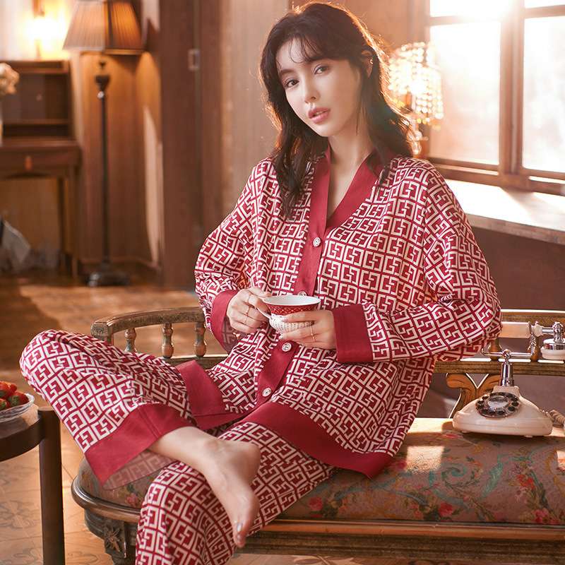 モダン模様パジャマパンツ レディース ルームウェア