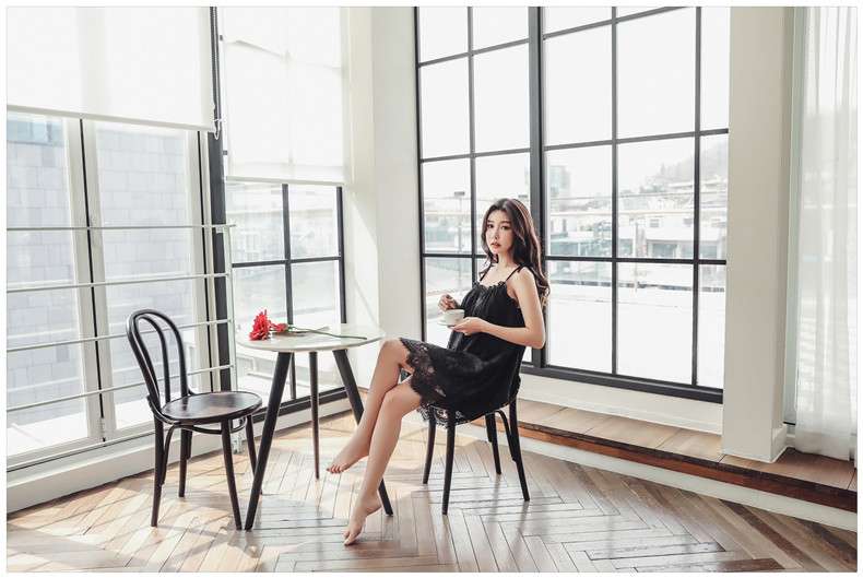 レースたっぷり夢見る女性らしい優雅なナイトウェア レディース ルームウェア