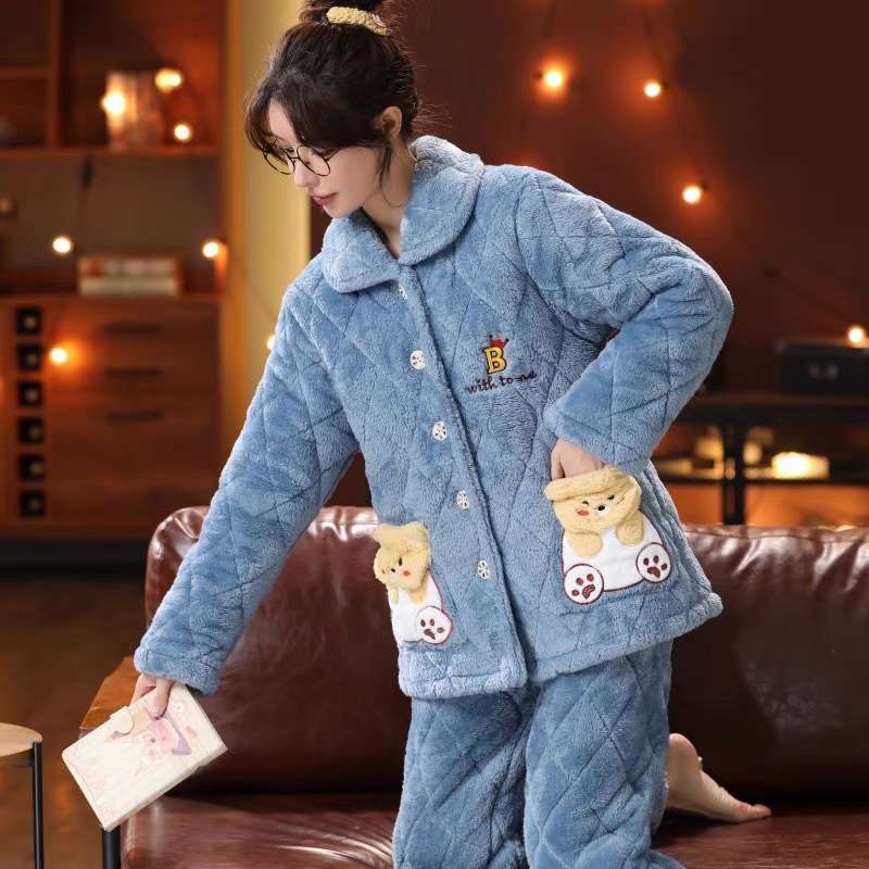 もこもこあったかパジャマセット レディース ルームウェア