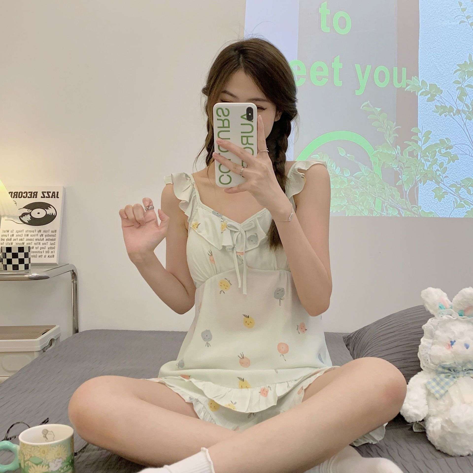 ふんわり可愛い小花柄キャミソールパジャマ レディース ルームウェア