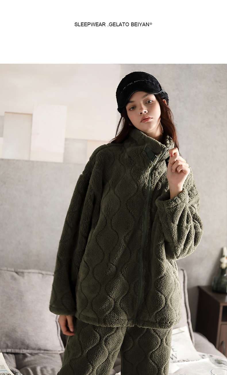 もこもこ暖かセットアップ レディース ルームウェア