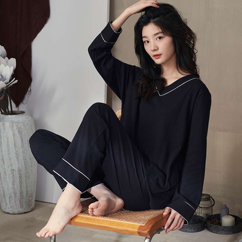 シンプルエレガントなパジャマセット レディース ルームウェア