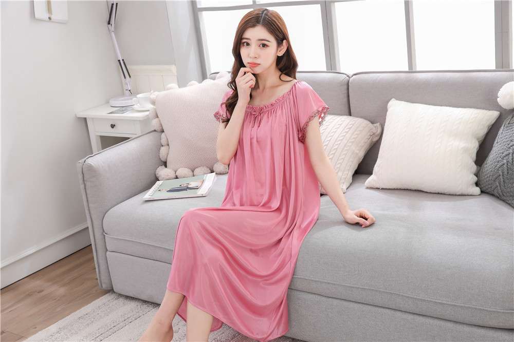 レディース ルームウェア 涼やか シフォン ワンピース ルームウェア