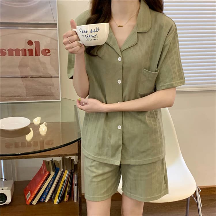 半袖ショートパンツ上下セット可愛い系ルームウェア