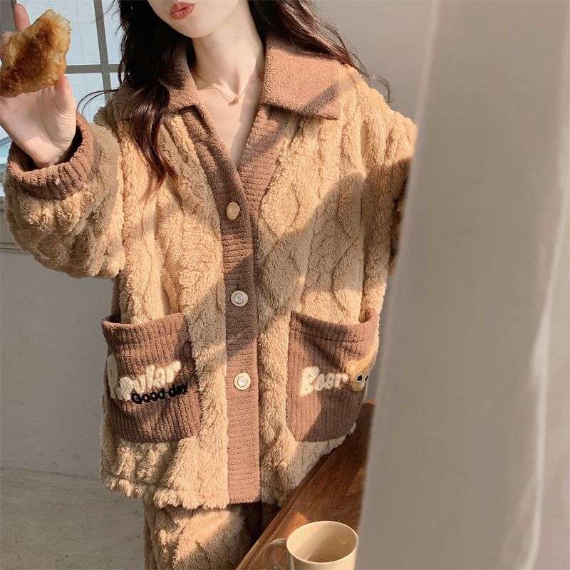 もこもこ可愛いクマさん レディース ルームウェア