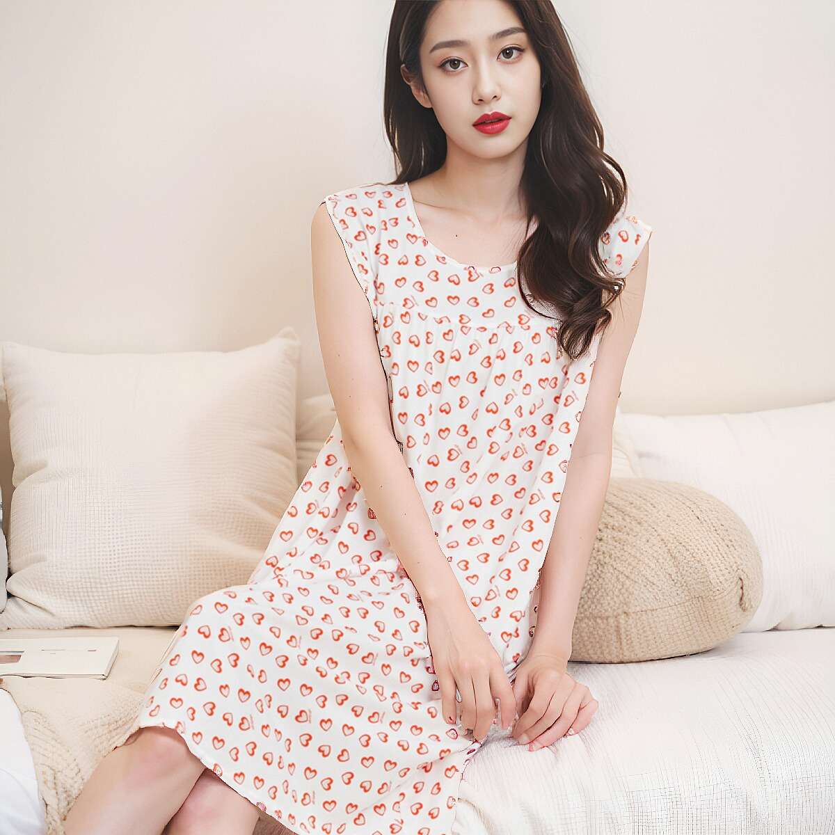 ゆったりリラックス花柄ワンピース レディース ルームウェア