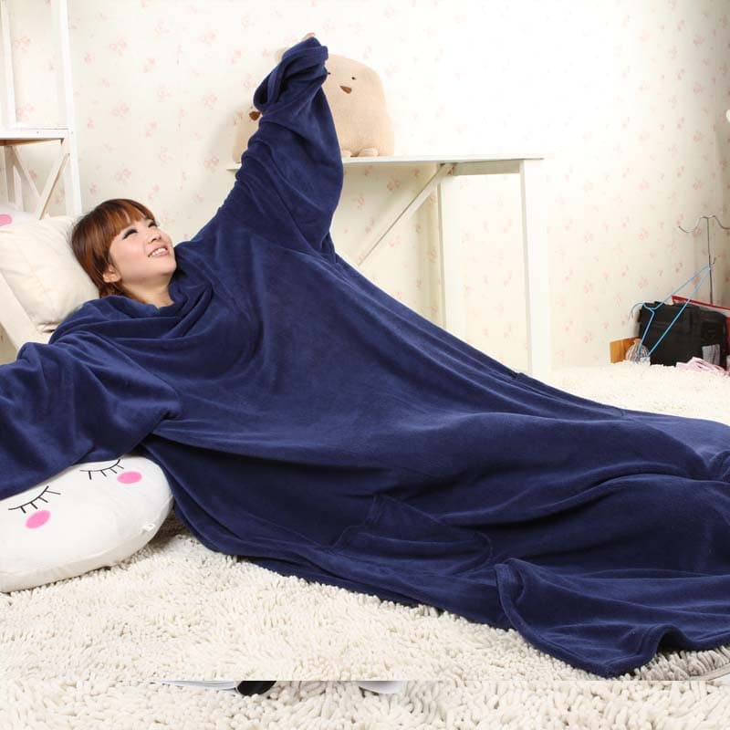 ルームウェア 着る毛布 あったかスリーブブランケット