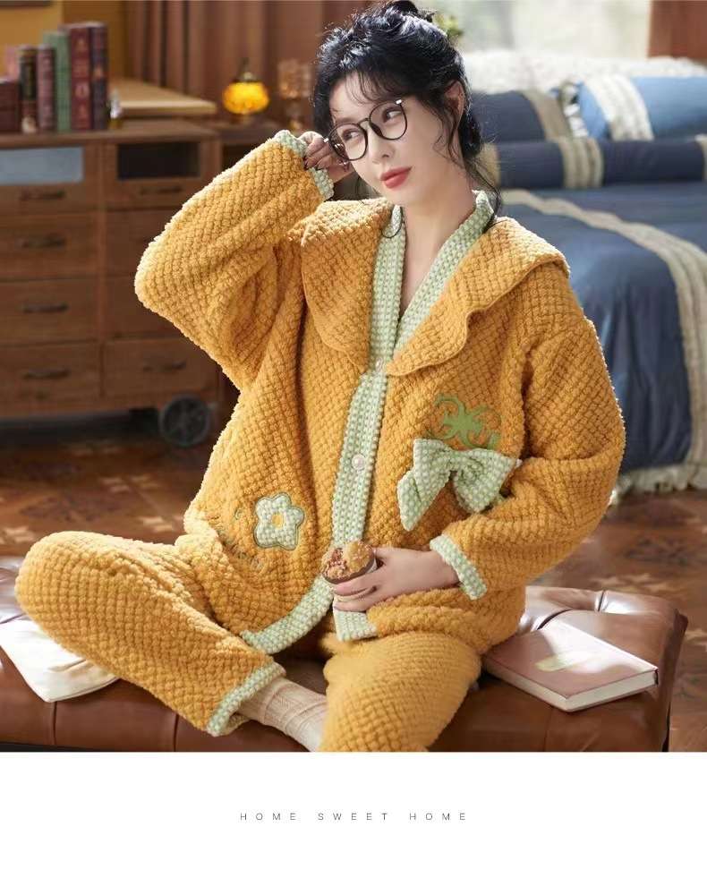 もこもこキュートパジャマセット レディース ルームウェア