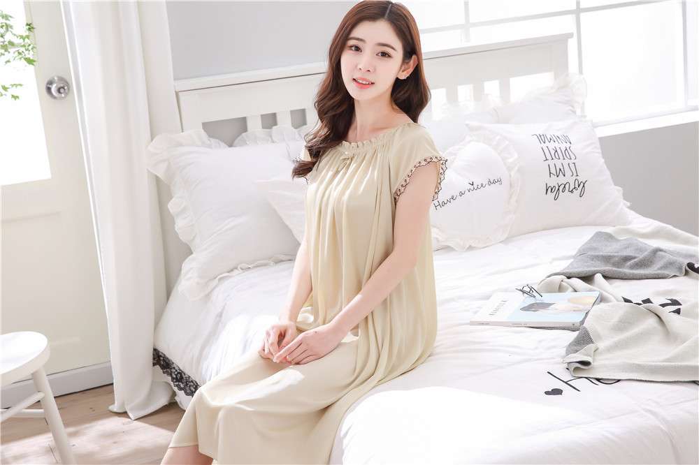 レディース ルームウェア 涼やか シフォン ワンピース ルームウェア