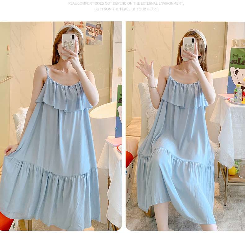 ふんわりティアードキャミワンピース レディース ルームウェア