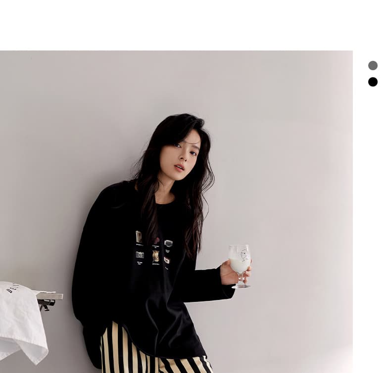 レディース ルームウェア ゆったりストライプ パジャマセット