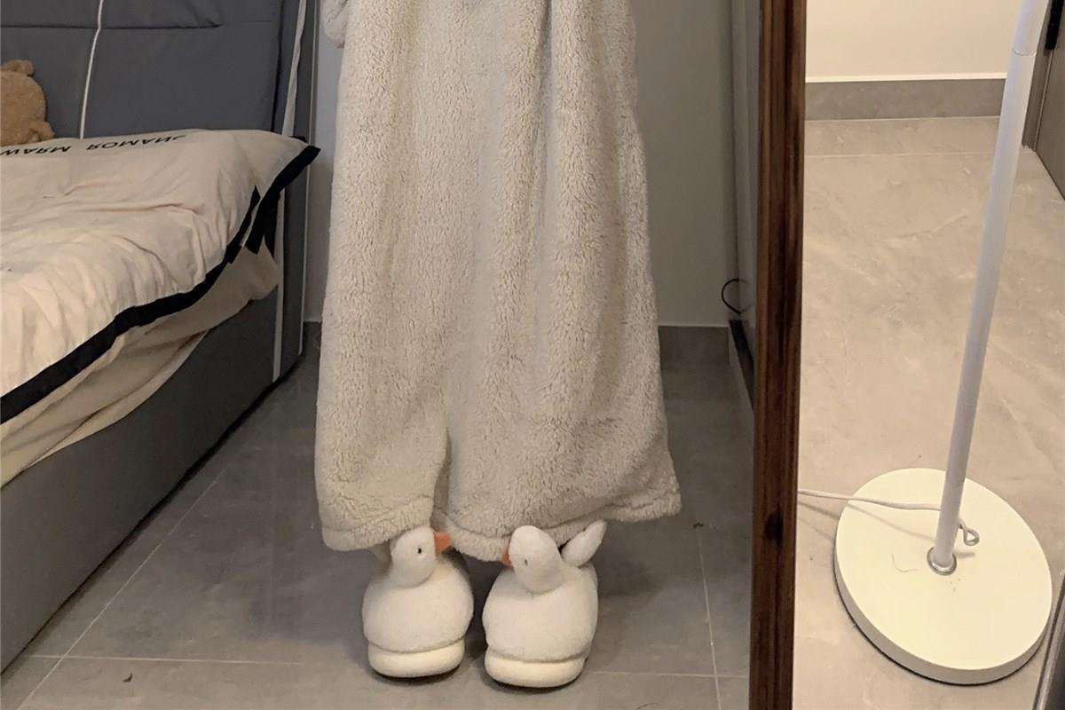 もこもこ冬のリラックスワンピース レディース ルームウェア