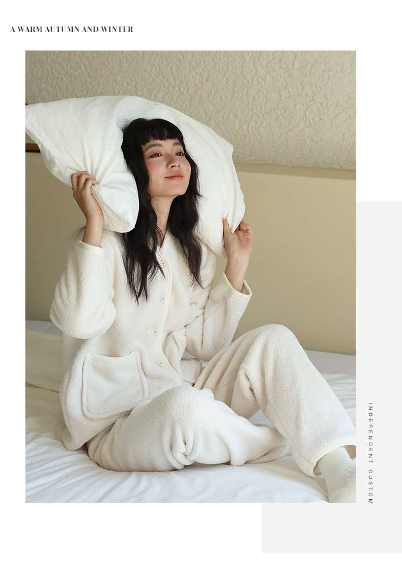 レディース ルームウェア もこもこフリース あったかルームセット