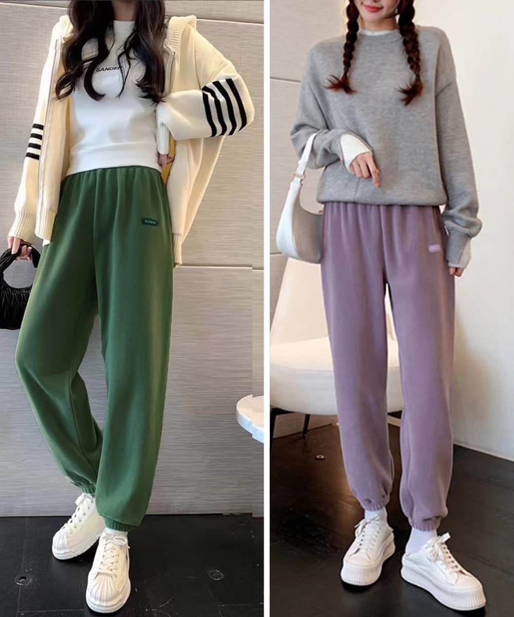 ルームウェア 暖かふわふわフリース部屋着パンツ