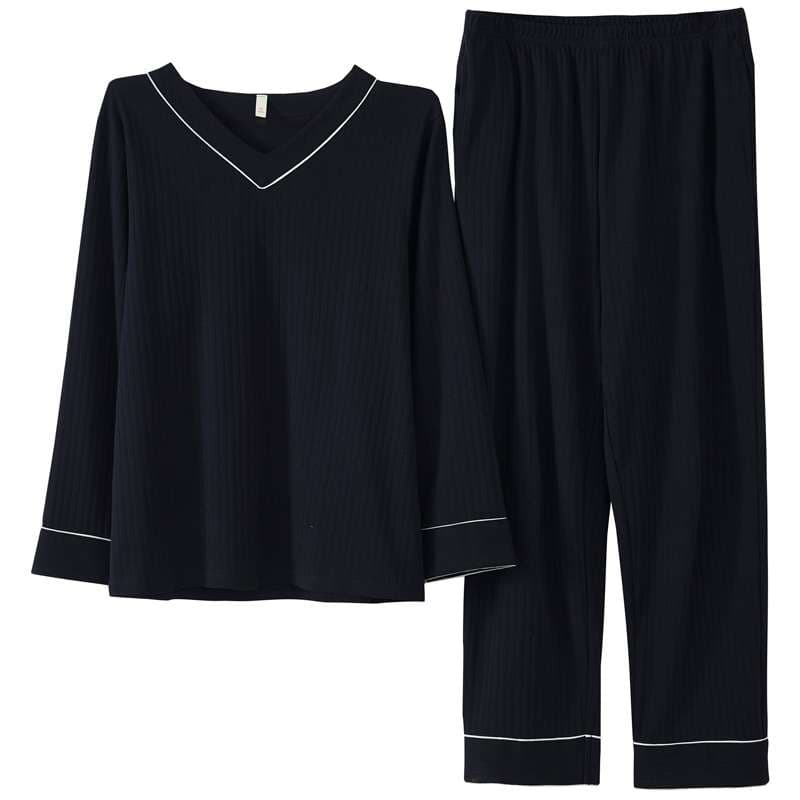 シンプルエレガントなパジャマセット レディース ルームウェア