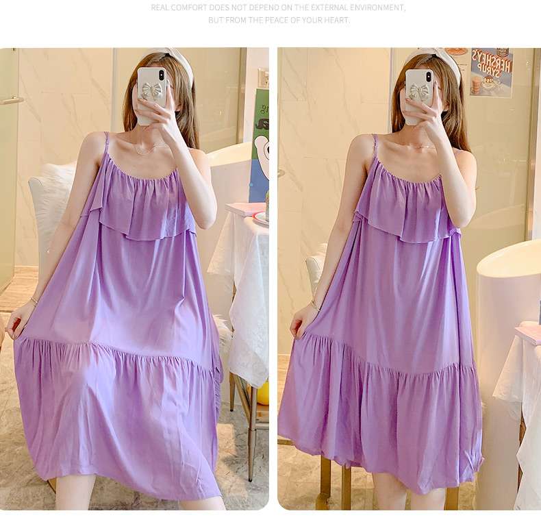 ふんわりティアードキャミワンピース レディース ルームウェア