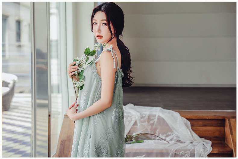 レースたっぷり夢見る女性らしい優雅なナイトウェア レディース ルームウェア