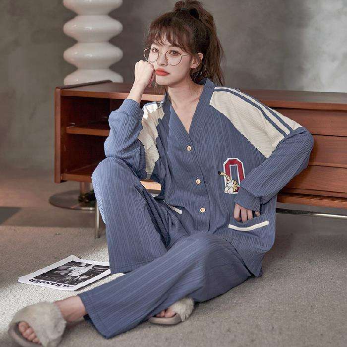 もこもこウサギ耳リボン付き部屋着セット レディース ルームウェア