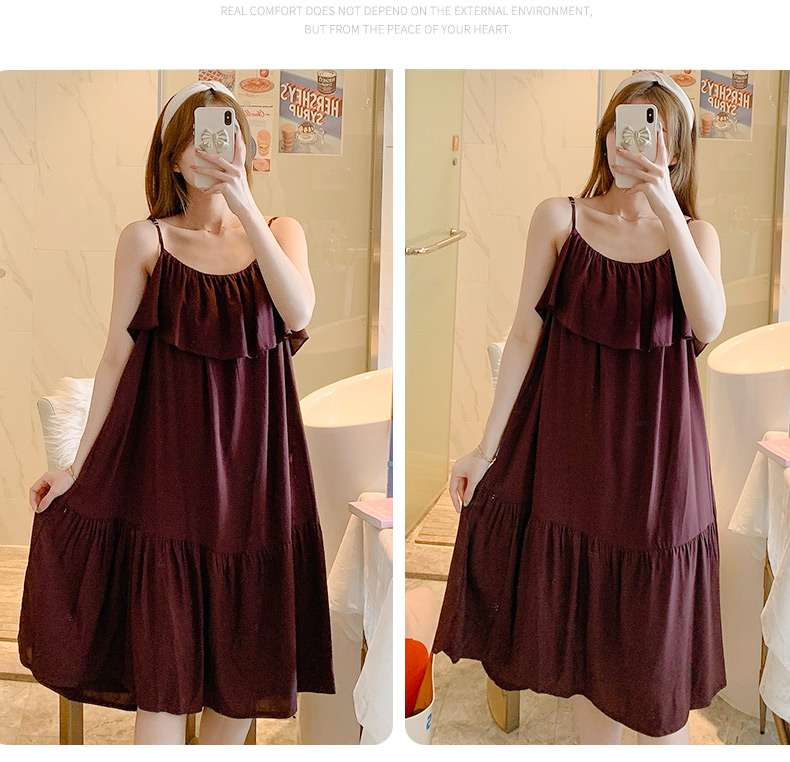 ふんわりティアードキャミワンピース レディース ルームウェア