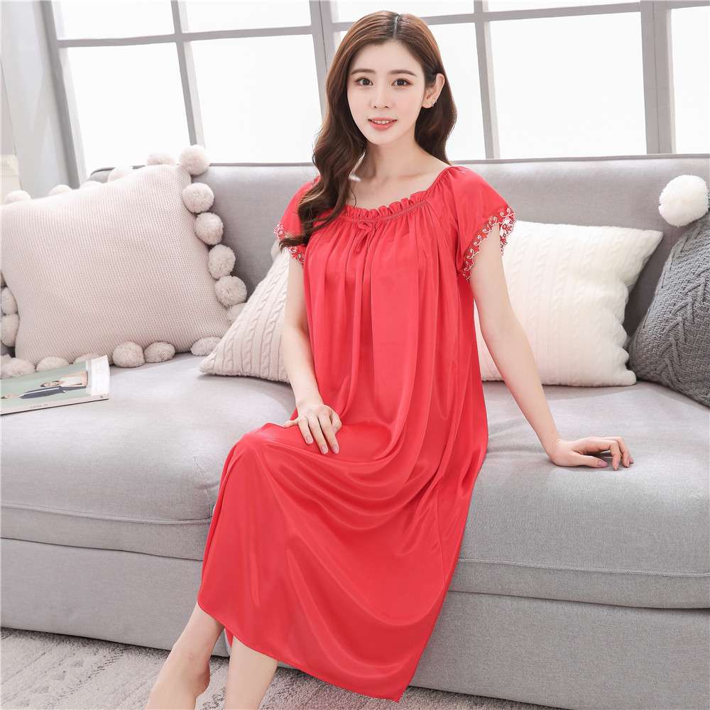 レディース ルームウェア 涼やか シフォン ワンピース ルームウェア