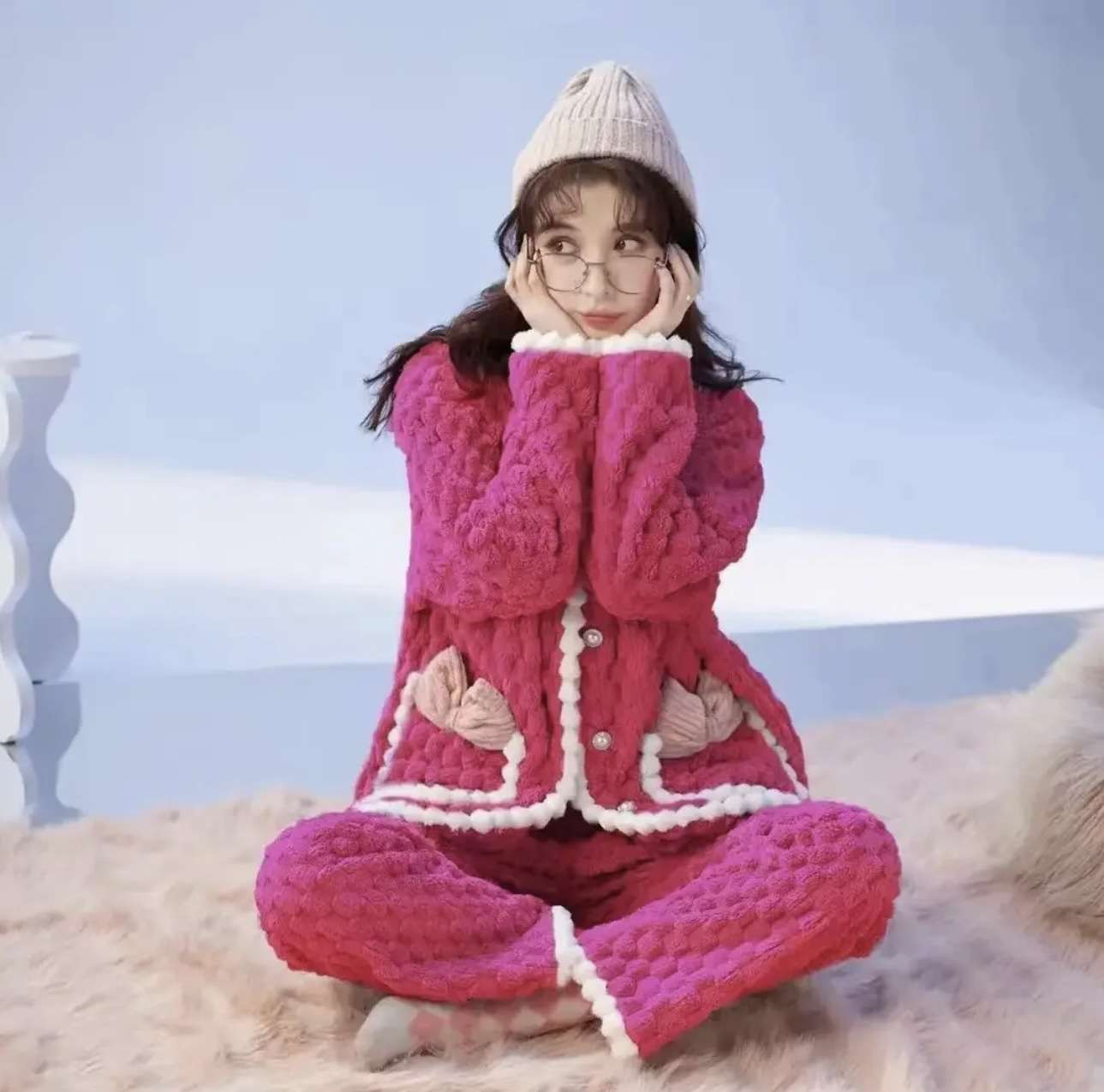 ふわもこ冬姫セット レディース ルームウェア