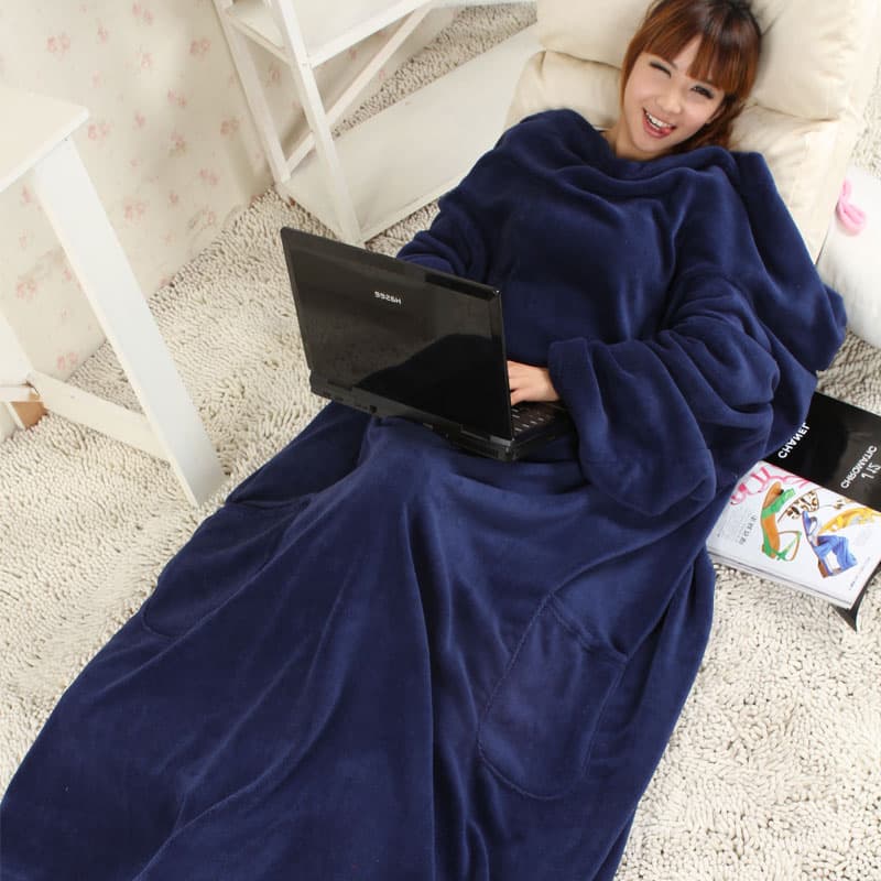 ルームウェア 着る毛布 あったかスリーブブランケット