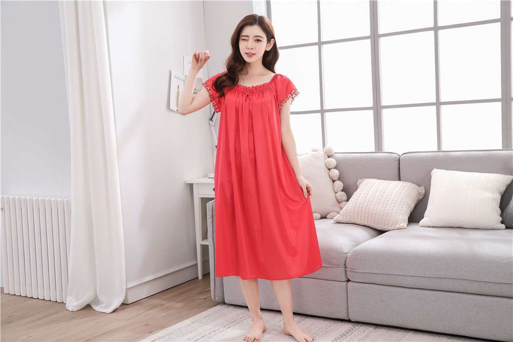 レディース ルームウェア 涼やか シフォン ワンピース ルームウェア