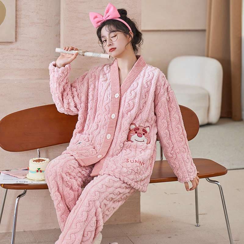 もこもこ可愛いキャラクター付き レディース ルームウェア