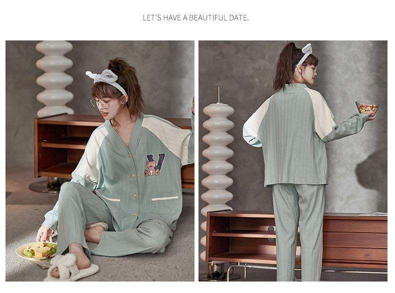 もこもこウサギ耳リボン付き部屋着セット レディース ルームウェア