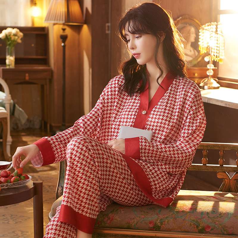 モダン模様パジャマパンツ レディース ルームウェア