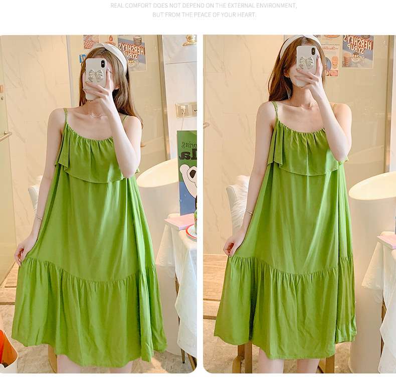 ふんわりティアードキャミワンピース レディース ルームウェア